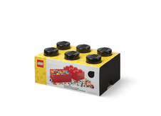 LEGO Storage brick 6 - Black