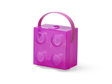 LEGO Box With Handle - Translucent Violet