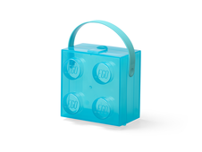 LEGO Box With Handle - Translucent Light Blue