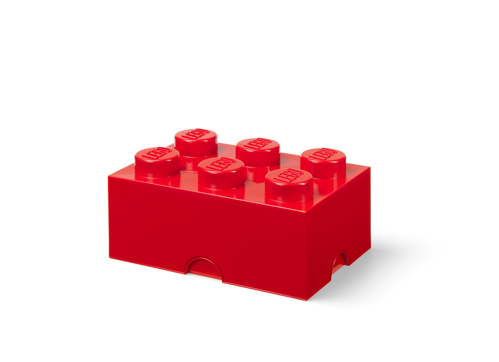 LEGO úložný box 6 - červená