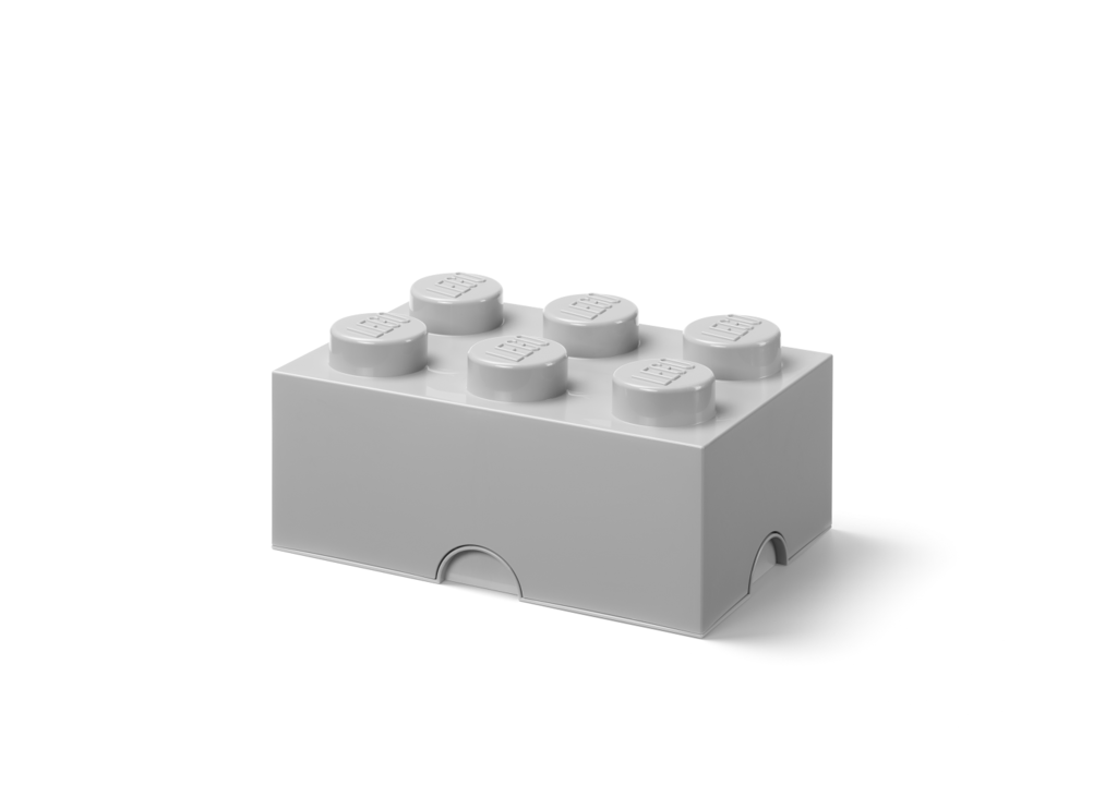 LEGO úložný box 6 - šedá