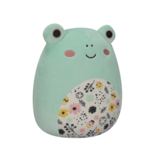 SQUISHMALLOWS Fritz the Light Green Frog W/Floral Belly, 13 cm