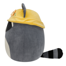 SQUISHMALLOWS Rocky the Raccoon W/Bucket Hat, 13 cm