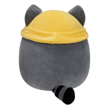 SQUISHMALLOWS Rocky the Raccoon W/Bucket Hat, 13 cm