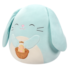 SQUISHMALLOWS Buttons the Light Blue Bunny W/Egg