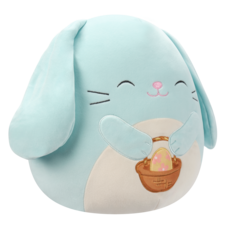 SQUISHMALLOWS Buttons the Light Blue Bunny W/Egg