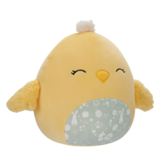 SQUISHMALLOWS Aimee the Yellow Chick W/Floral Belly