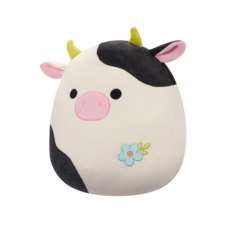 SQUISHMALLOWS Connor the Cow W/Flower Embroidery