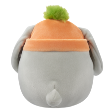 SQUISHMALLOWS Valentina- Grey Bunny W/Carrot Beanie, 13 cm