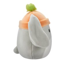 SQUISHMALLOWS Valentina- Grey Bunny W/Carrot Beanie, 13 cm