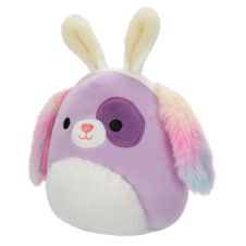 SQUISHMALLOWS Barb the Purple Dog W/Bunny Ears, 13 cm
