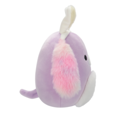 SQUISHMALLOWS Barb the Purple Dog W/Bunny Ears, 13 cm