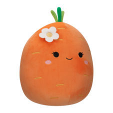 SQUISHMALLOWS Caroleena the Carrot W/Flower Pin, 13 cm