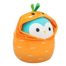 SQUISHMALLOWS Winston the Teal Owl In Caroleena Outfit, 30 cm