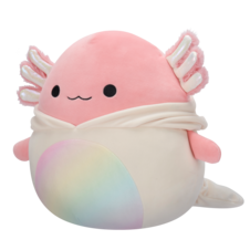 SQUISHMALLOWS Archie the Pink Axolotl In Robyne Outfit, 30 cm