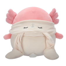 SQUISHMALLOWS Archie the Pink Axolotl In Robyne Outfit, 30 cm