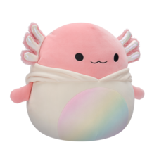 SQUISHMALLOWS Archie the Pink Axolotl In Robyne Outfit, 30 cm