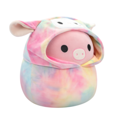 SQUISHMALLOWS Peter the Pink Pig In Lana Outfit, 30 cm