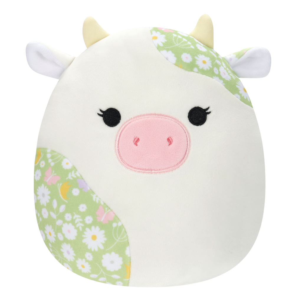 SQUISHMALLOWS Ada the Cow W/Floral Print, 13 cm