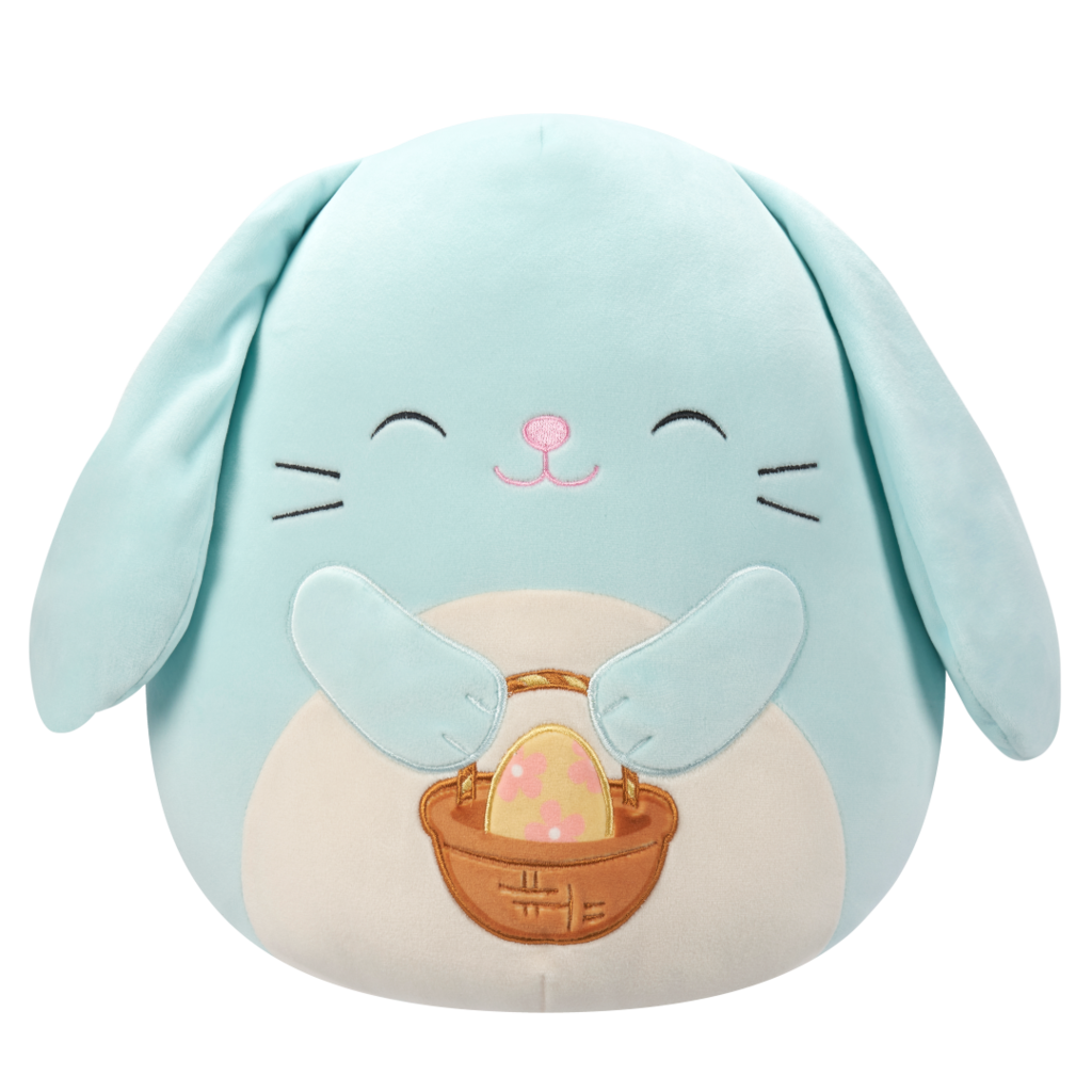 SQUISHMALLOWS Buttons the Light Blue Bunny W/Egg