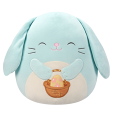 SQUISHMALLOWS Buttons the Light Blue Bunny W/Egg