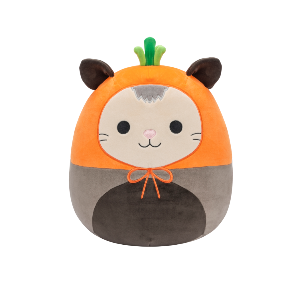 SQUISHMALLOWS Luanne the Grey Possum W/Carrot Hat