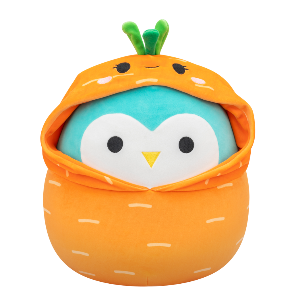 SQUISHMALLOWS Winston the Teal Owl In Caroleena Outfit, 30 cm
