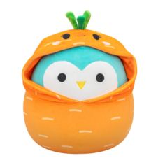 SQUISHMALLOWS Winston the Teal Owl In Caroleena Outfit, 30 cm