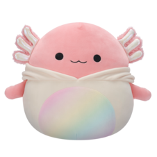 SQUISHMALLOWS Archie the Pink Axolotl In Robyne Outfit, 30 cm