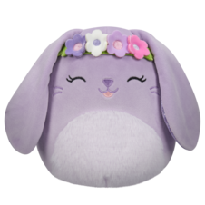 SQUISHMALLOWS Bubbles the Lavender Bunny W/Flower Crown