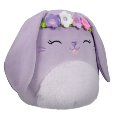 SQUISHMALLOWS Bubbles the Lavender Bunny W/Flower Crown