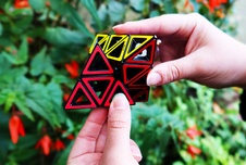 RECENTTOYS Hollow Pyraminx