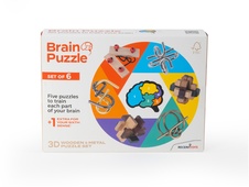 RECENTTOYS Brain Puzzle - sada 6 kusov