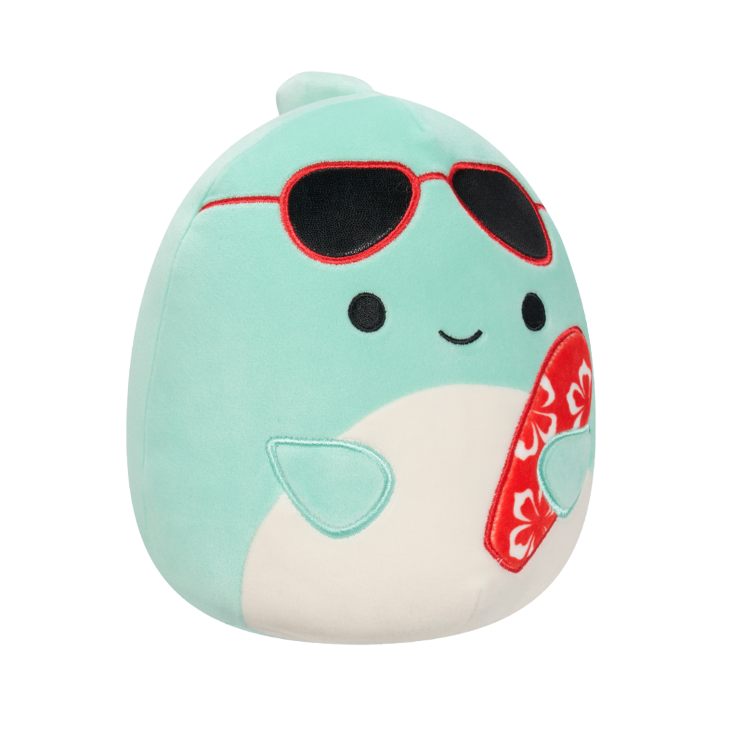 SQUISHMALLOWS Perry the Dolphin W Sunglasses and Surfboard