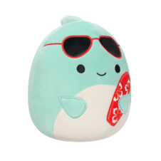 SQUISHMALLOWS Perry the Dolphin W/Sunglasses and Surfboard