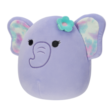 SQUISHMALLOWS Anjali the Purple Elephant W/Flower Pin