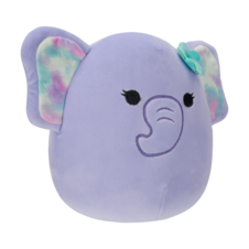 SQUISHMALLOWS Anjali the Purple Elephant W/Flower Pin
