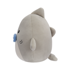 SQUISHMALLOWS Gordon the Grey Shark W/Blue Bowtie