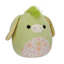 SQUISHMALLOWS Juniper the Green Donkey With Floral Belly