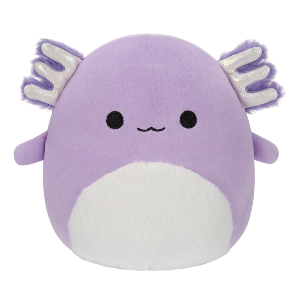 SQUISHMALLOWS Monica the Purple Axolotl W/Fuzzy Belly