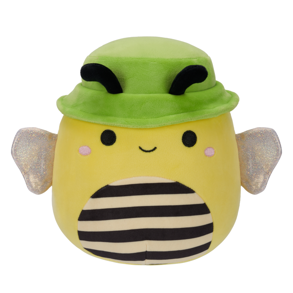 SQUISHMALLOWS Sunny the Yellow Honey Bee W/Green Hat