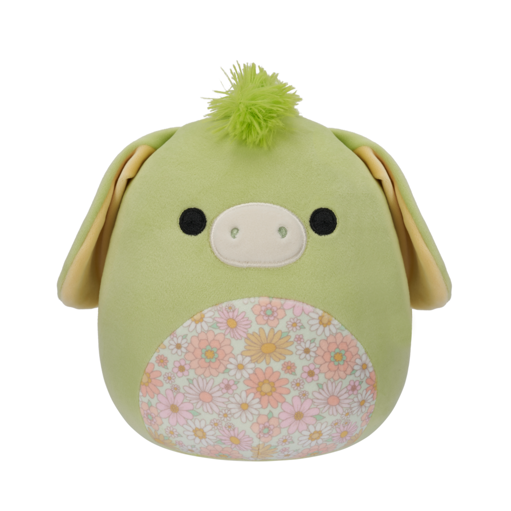 SQUISHMALLOWS Juniper the Green Donkey With Floral Belly