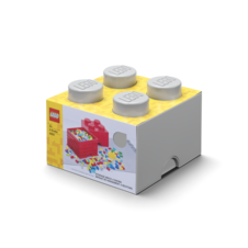 LEGO Storage Brick 4 - Medium Stone Grey