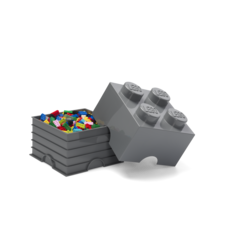 LEGO Storage Brick 4 - Dark Grey