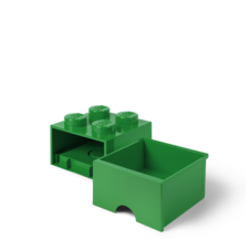 LEGO Brick Drawer 4 - Dark Green