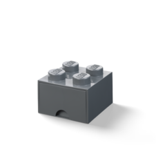 LEGO úložný box 4 s šuplíkem - tmavě šedá - 40051754_2.png