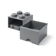 LEGO Brick Drawer 4 - Dark Grey
