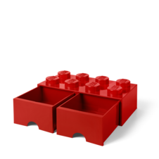 LEGO Brick Drawer 8 - Red