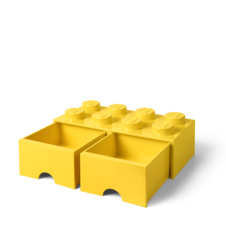 LEGO úložný box 8 s šuplíky - žlutá - 40061732_3.png