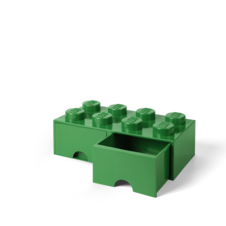 LEGO úložný box 8 s šuplíky - tmavě zelená - 40061734_2.png